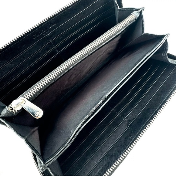 DIOR Black Patent Leather Diorissimo Long Zippy Wallet full inclusion - Picture 15 of 16